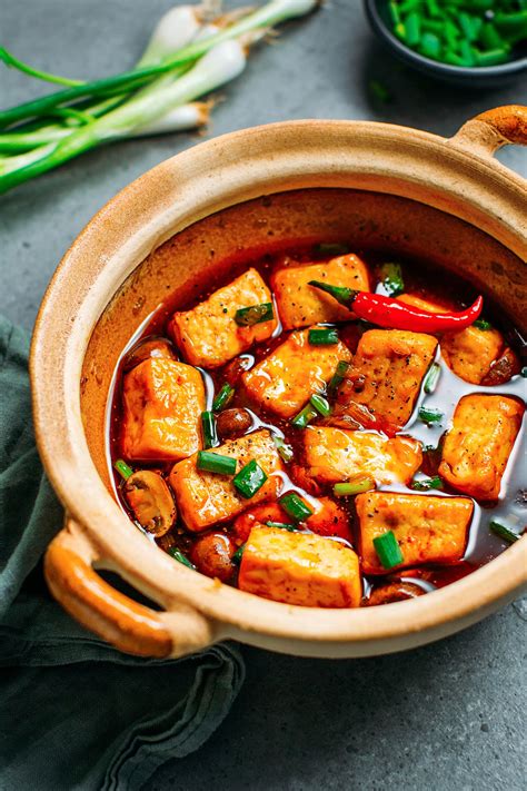  Braised Tofu with Mushrooms, Umami Rich and Perfectly Savory