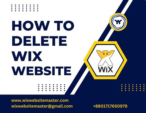 How to Delete a Wix Website: And Why You Might Want to Keep It for a Rainy Day