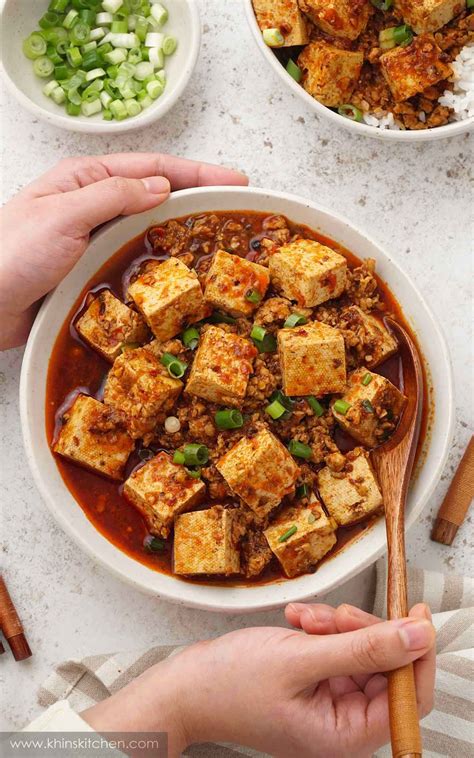  Mapo Doufu, een pittige Sichuanse tofu-schotel met een romige, zijdezachte saus!